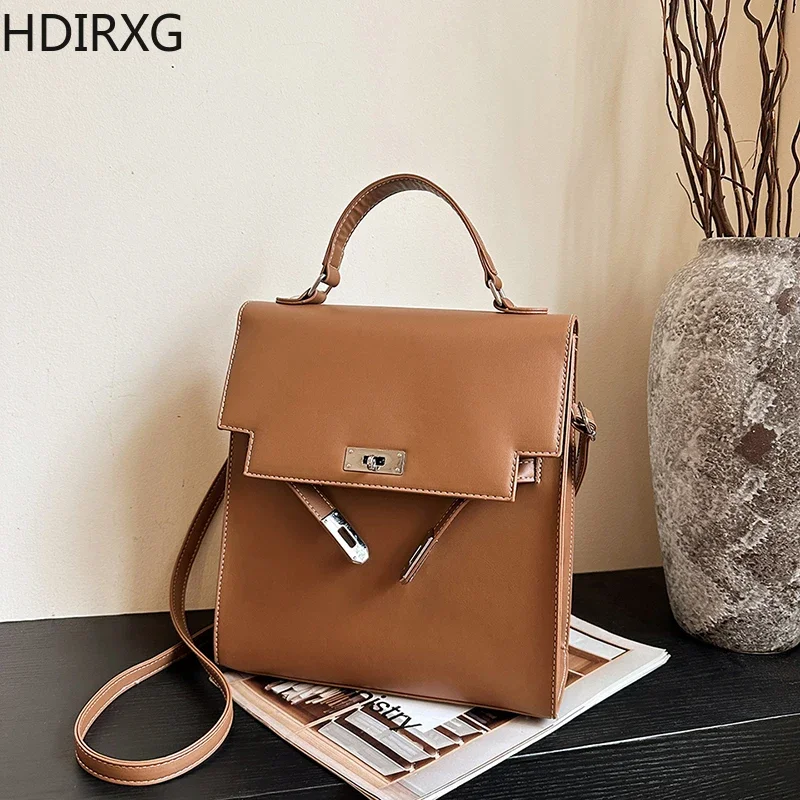 Luxury Women\'s Backpack Designer Large Capacity Travel Backpack High Quality Leather Girl Woman Casual Crossbody Bags Hot Sale