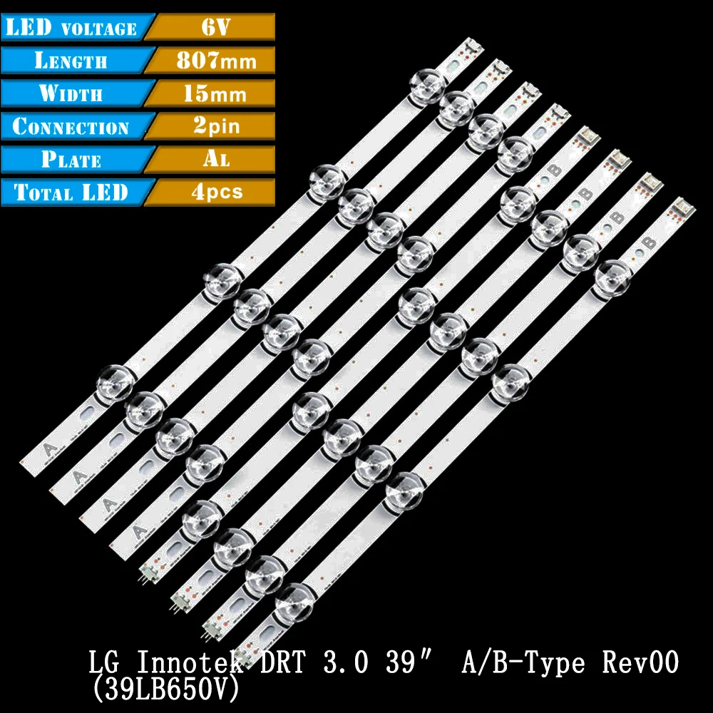 Pasek podświetlenia LED do LIG Innotek DRT 3.0 39 A B typ 39LB 39LB561V 39LB570V 39LB580V 39LB650V 39LB5800 39LB5610