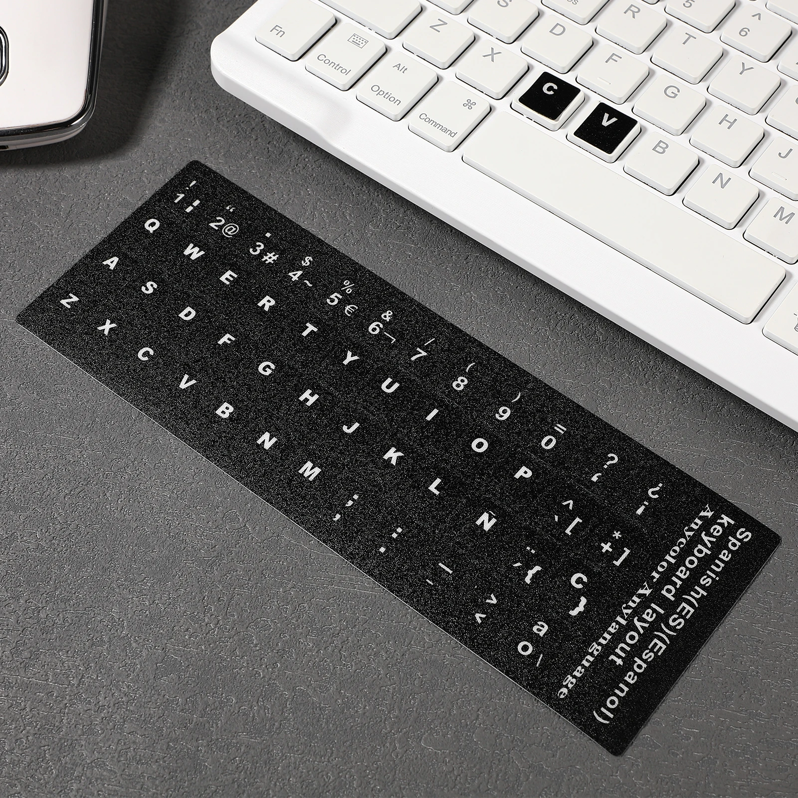 

10pcs Spanish Keyboard Stickers Universal Fit For Laptop Notebook Computer Long Lasting Wear Resistant Home Office School Use