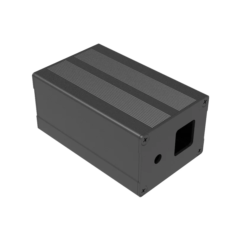 2024OEM Customize Service Anodized Aluminum Extrusion Box Casing for Electronics Heatsink Split