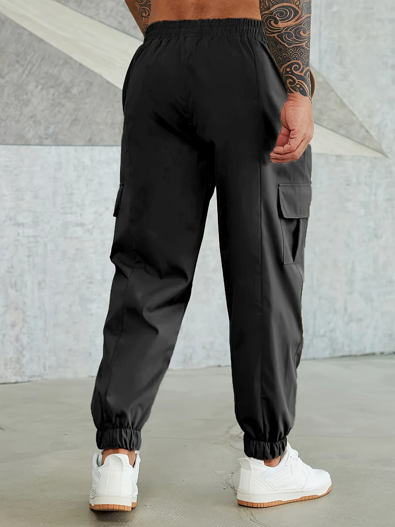 plus Size Men's Lightweight Work Pants Spring Summer Autumn Wear College Style Design No Lining Comfortable Daily Use