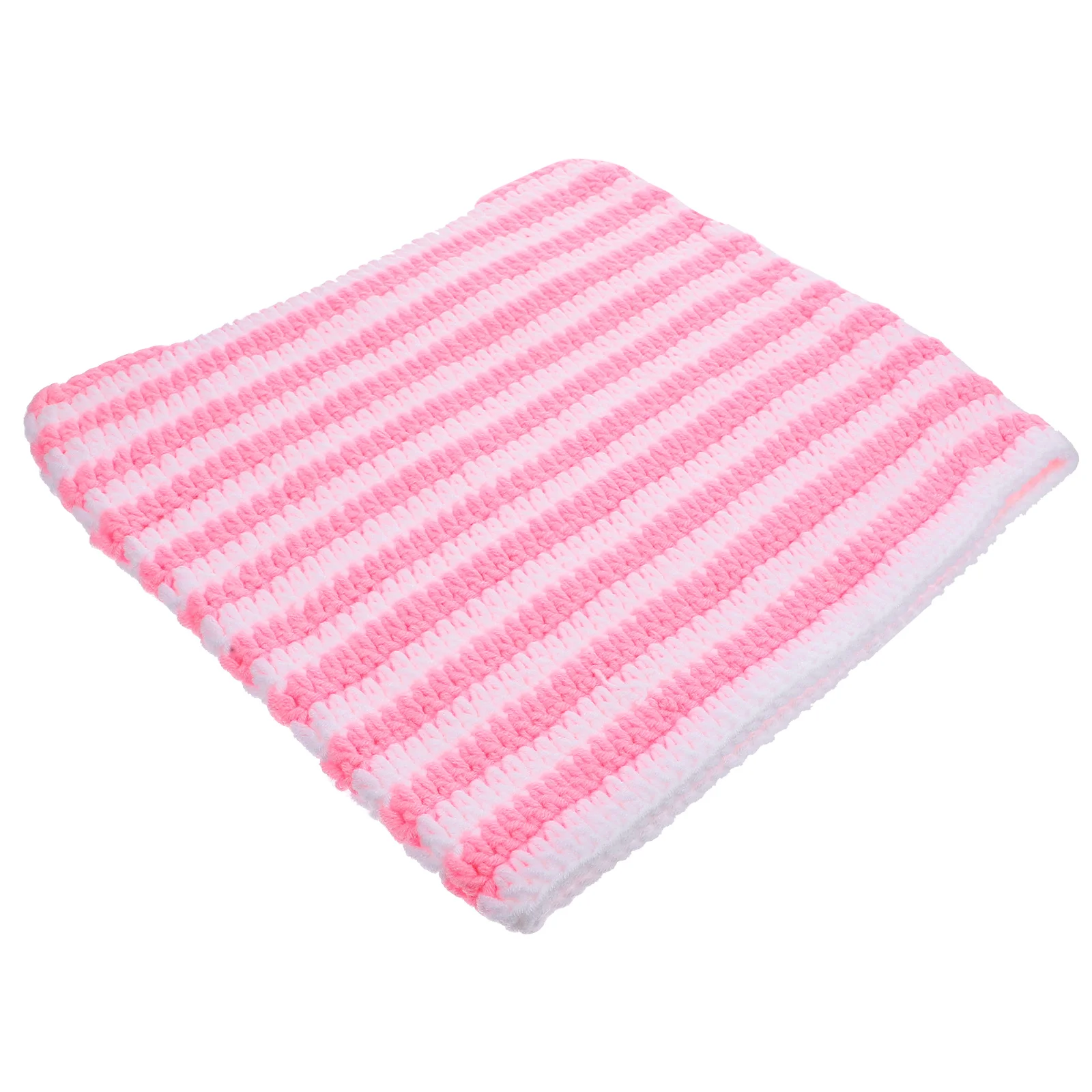 

Cute Cat Ear Knit Hat Winter Beanie Warm Soft Acrylic Handmade White Striped Unisex Outdoor Cap Stylish Women Men