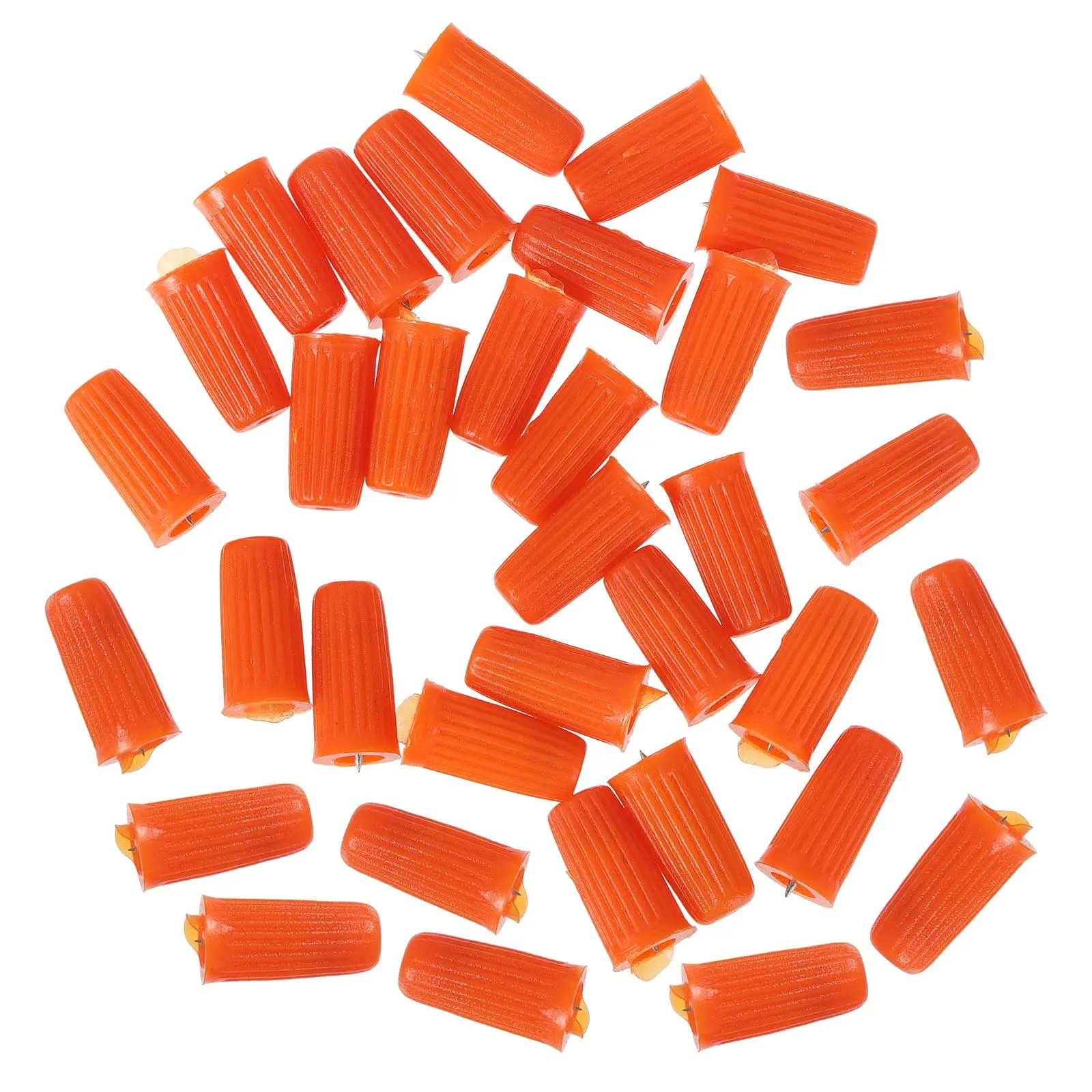 

100 Pcs Eyelash Glue Needles Replacement Heads Piercing Tools Plastic Caps Anti Clogging Daily Use Family Salon