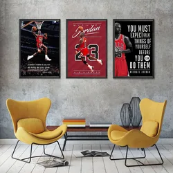 International Star Basketball Player Poster High Definition Painted Canvas Bedroom Hanging Picture Kobe Dunk