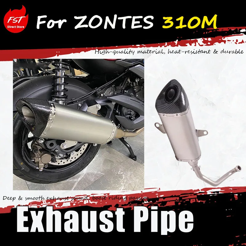 

For ZONTES 310M retrofit accessories - complete exhaust pipe set Deep & smooth exhaust sound, boost riding passion