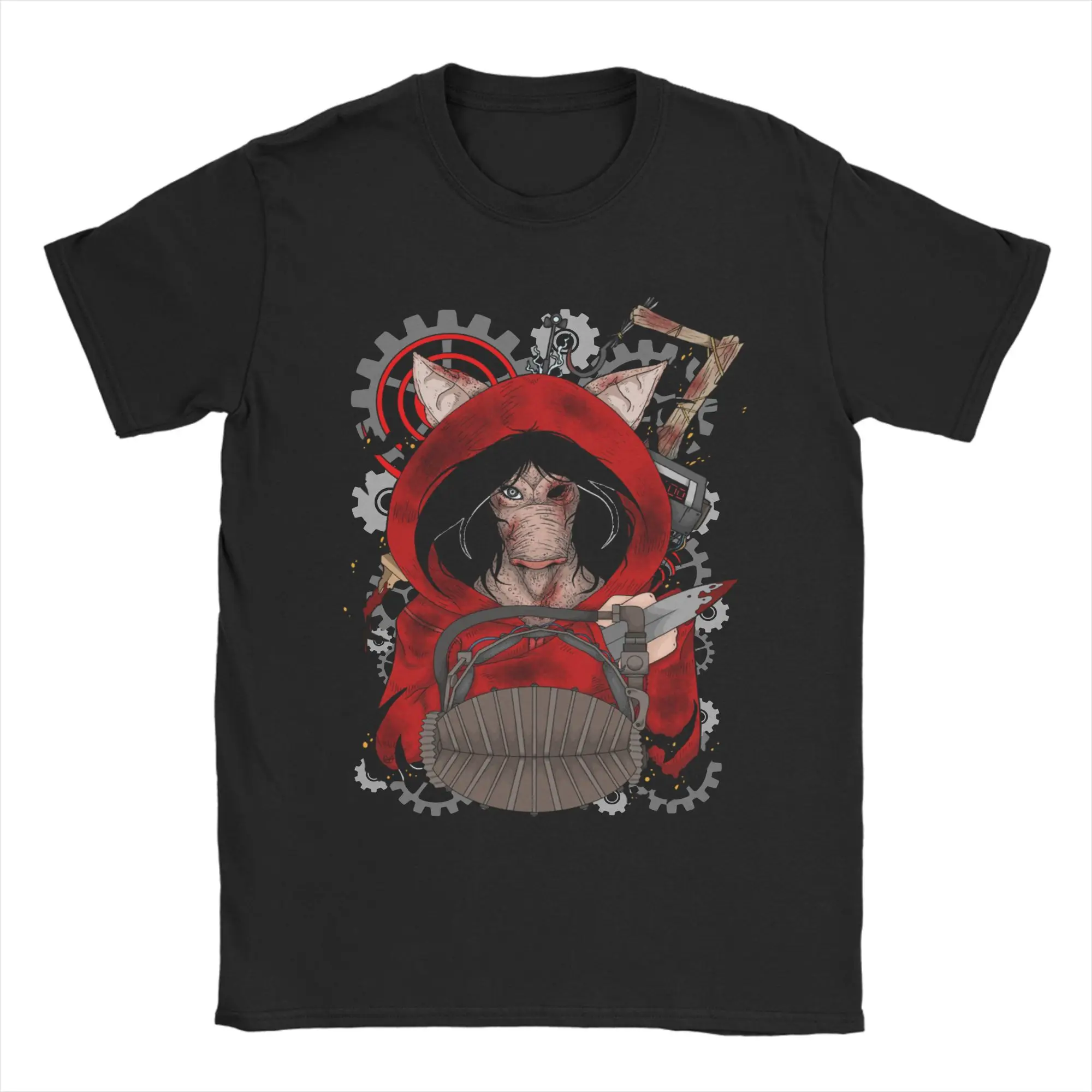 Fashion Deads by Daylights The Pig Tshirt Unisex Round Neck Short Sleeve Clothing Horror Killers Game Dbd Cotton Summer Clothes