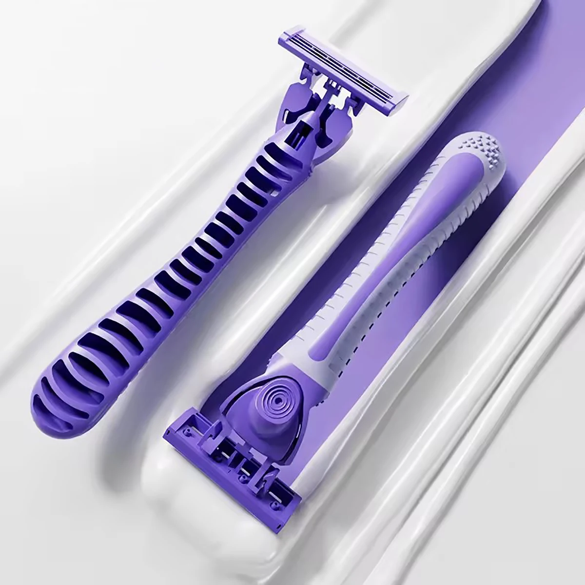 شفرة حلاقة قابلة للاستبدال للنساء، مقبض واحد، 8 شفرات، ماكينة حلاقة بيكيني للسيدات، جودة عالية #6