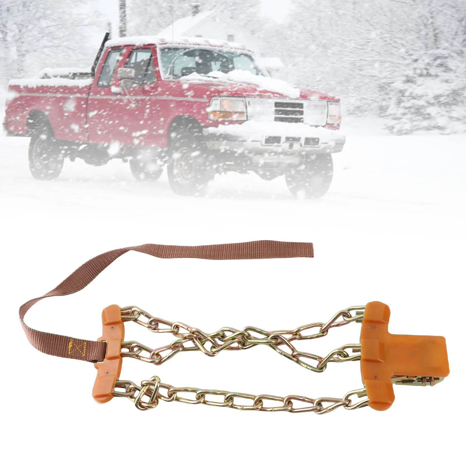 Universal Snow Chains Car Anti Slip Tire Chain 165-195mm 205-225mm Anti Skid Tire Snow Chains For Ice Snow Muddy Road SUV Truck