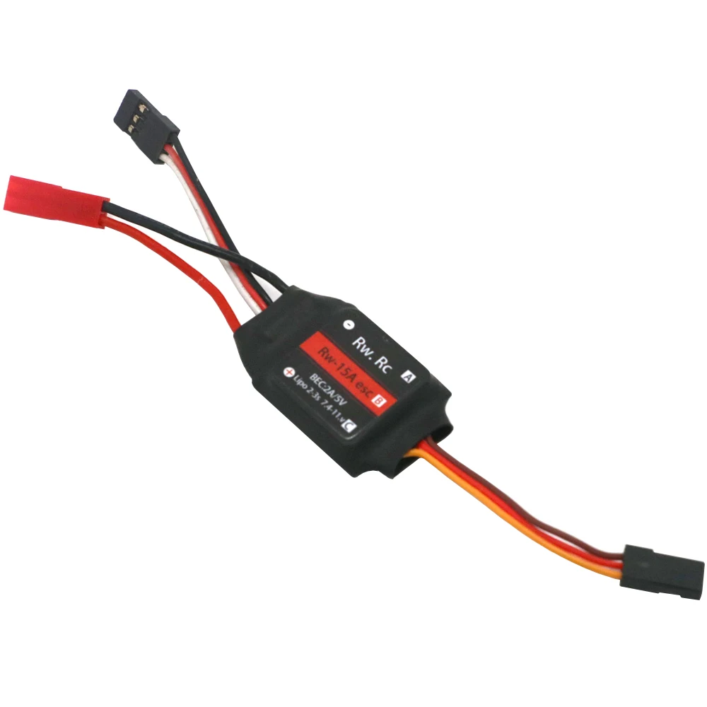 

RW.RC 15A 2-3S 15A-23A Brushless ESC Speed Controller With 5V 2A BEC For K989 1/24 1/28 1/32 Mini-Z Mini-Q RC Car Buggy Trucks