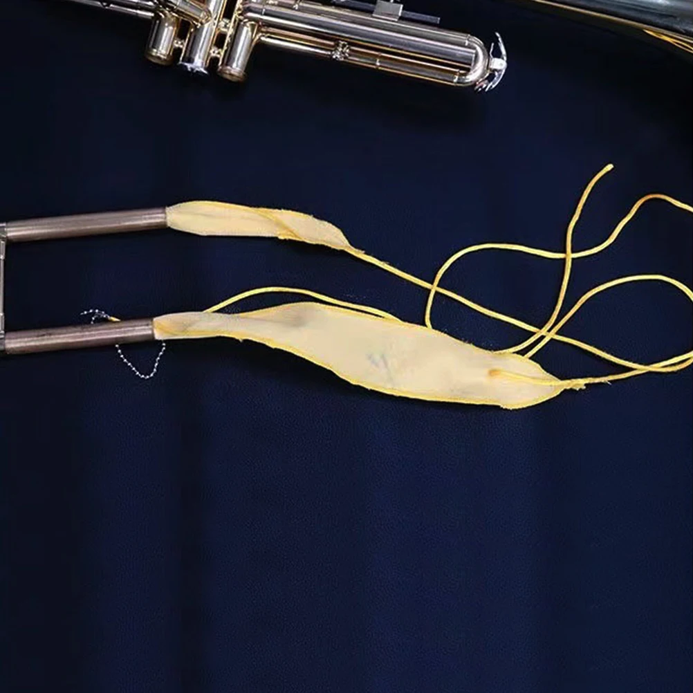 

Portable Saxophone Cleaning Cloth Durable Soft Rope Clip for Clarinet Flute Oboe Instrument Cleaning Tool Flute Clean Cloth