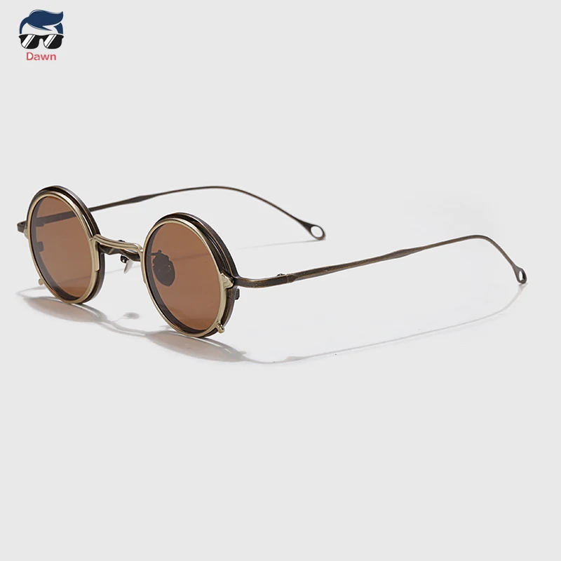 

Top Quality Retro 5975 Round New Detachable Lens Sunglasses Fashion Eyeframe Men Street Photography Women UV400 Outdoors Glasses