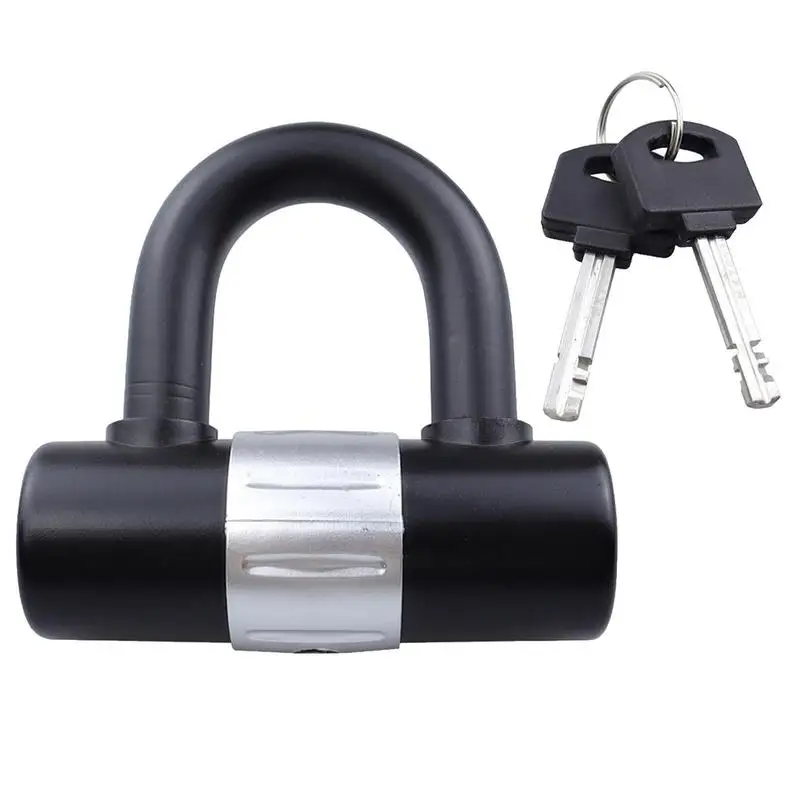 Scooter U Lock Heavy Duty Anti-Theft Disc Brake Security Locks With Keys Thick Bicycle Locks For Motorcycles Scooters And