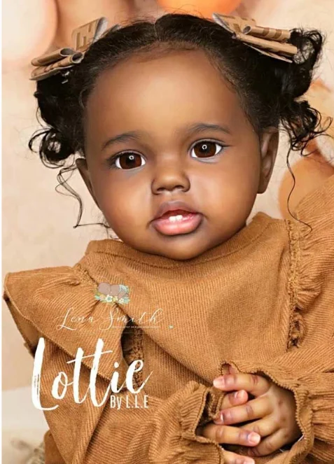 

Кукла-реборн EGO Лотти 24 дюйма, размер новорожденного, с черной кожей, с вшитыми волосами, окрашенная, готовая кукла