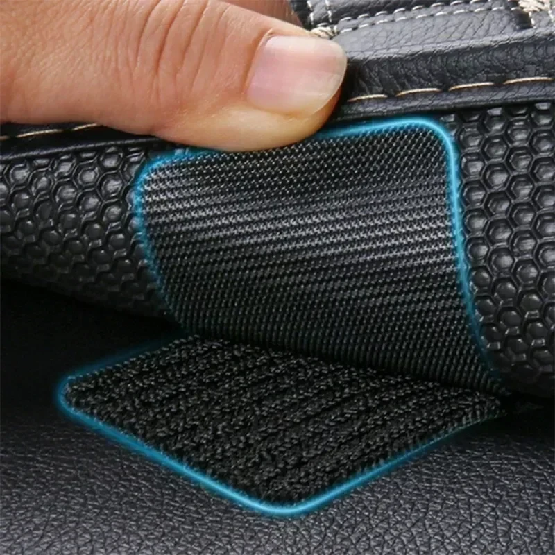 100/2pc Carpet Fixing Stickers Double Faced High Adhesive Car Carpet Fixed Patches Home Floor Foot Mats Anti Skid Grip Tapes New