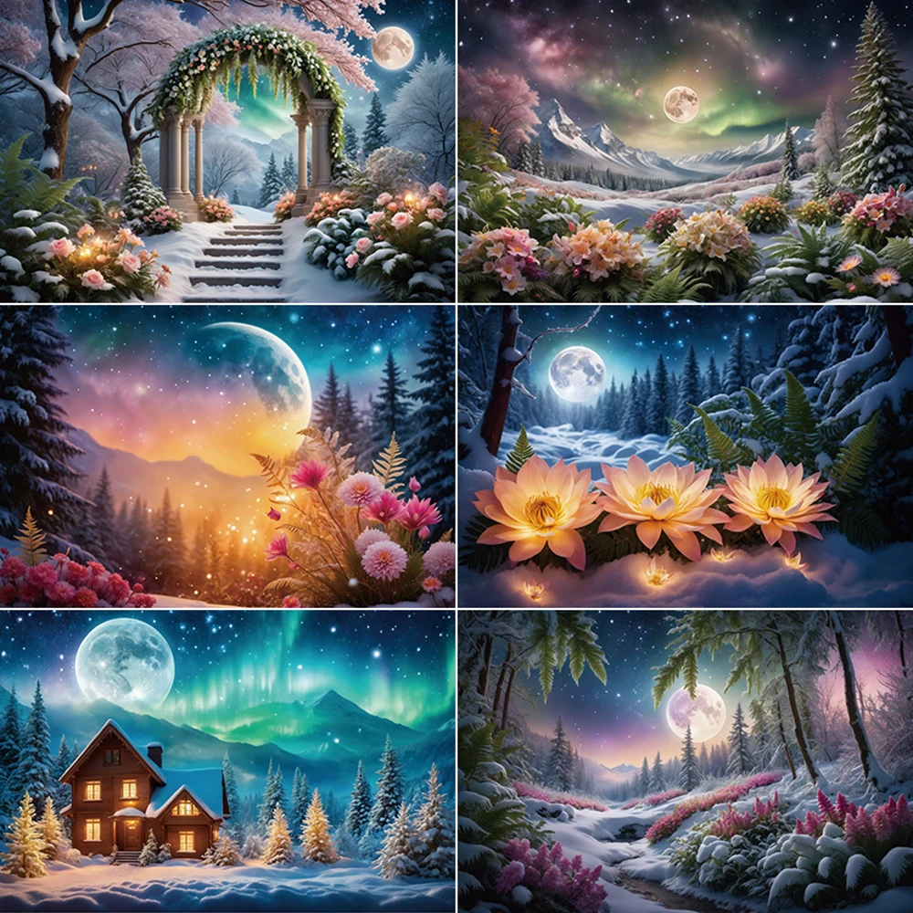 

MOON.QG Girls Fairy Birthday Background Children's Enchanted Garden Party Photo Backdrop Photography Studio Photozone Supplier