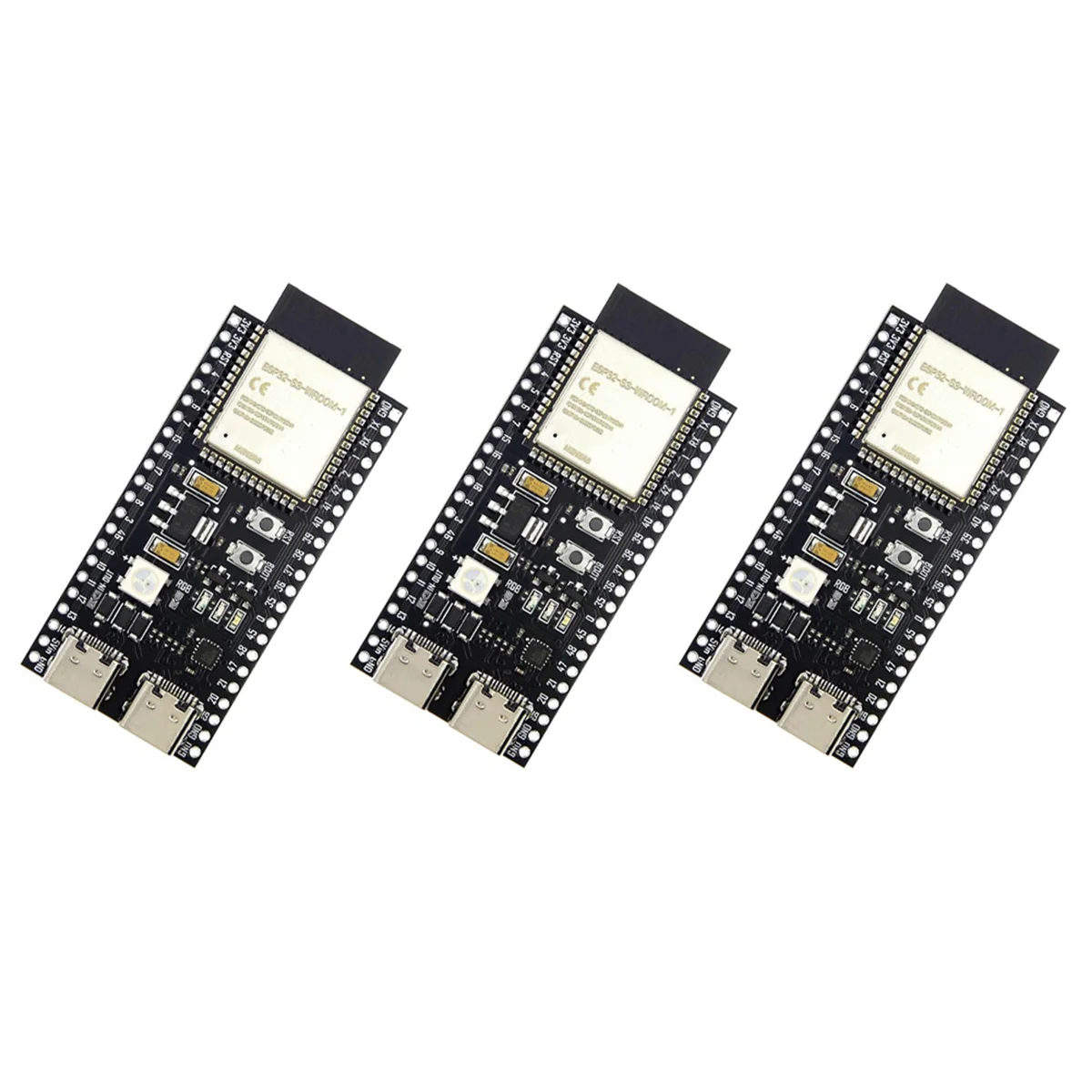 

3X ESP32 ESP32-S3 WiFi+Bluetooth IoT Dual Type-C Development Board Core Board ESP32-C6-DevKitC-1 Development Board