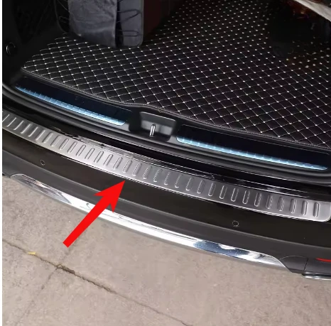

For Mercedes Benz GLE Class W167 V167 GLE350 GLE450 GLE300 400 2020-2022+ Car Accessories Rear Trunk Sill Guard Plate Trim xd