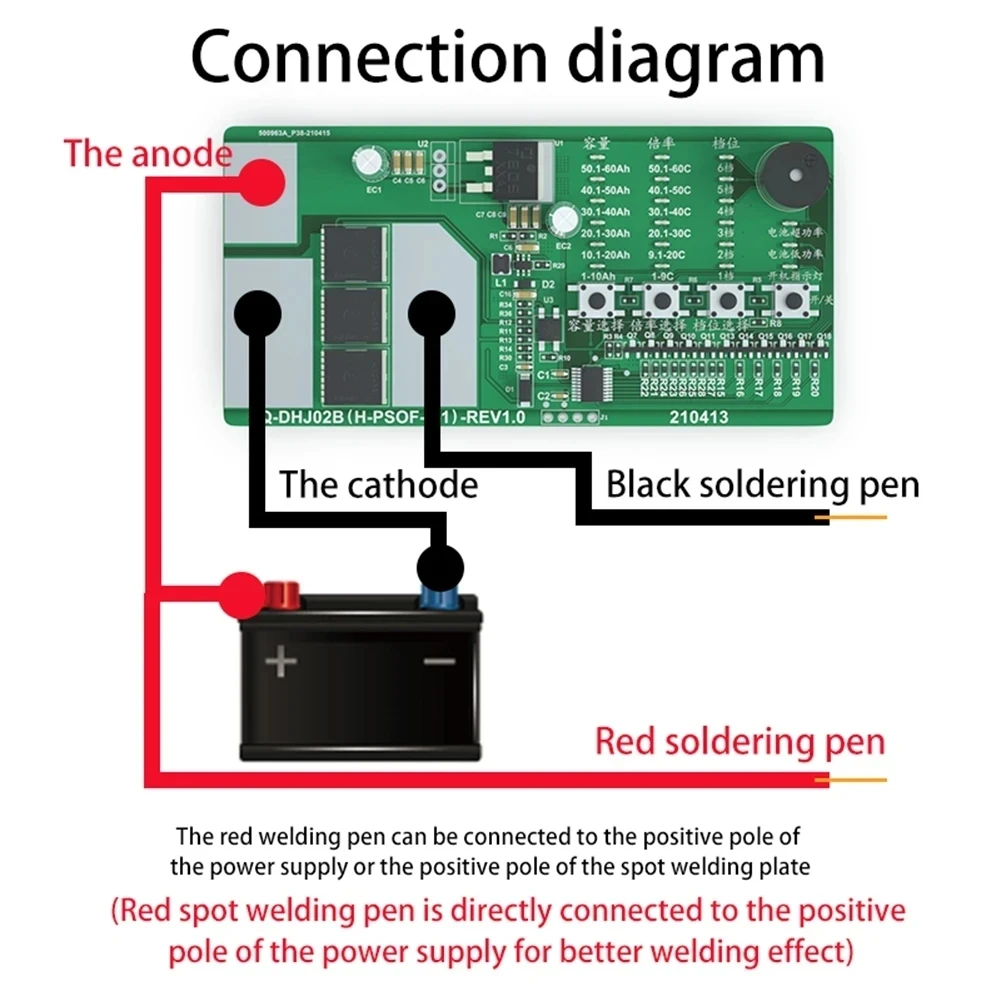 Imagem -03 - Diy Ponto Soldador Pen Kit 12v Bateria Armazenamento de Energia Spot Pcb Circuit Board Welding Machine Equipment Soldadores Pen