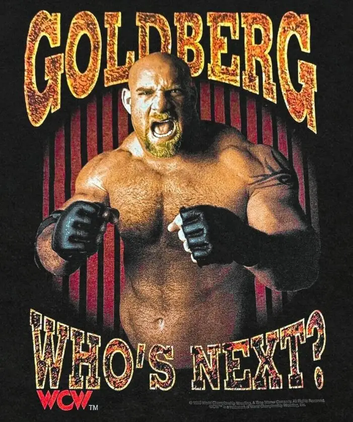 レア 90s THE WHO Who's next Tシャツ ビンテージ USA Bill Goldberg Who's Next 90s Vintage Wrestling Custom Men T-Shirt