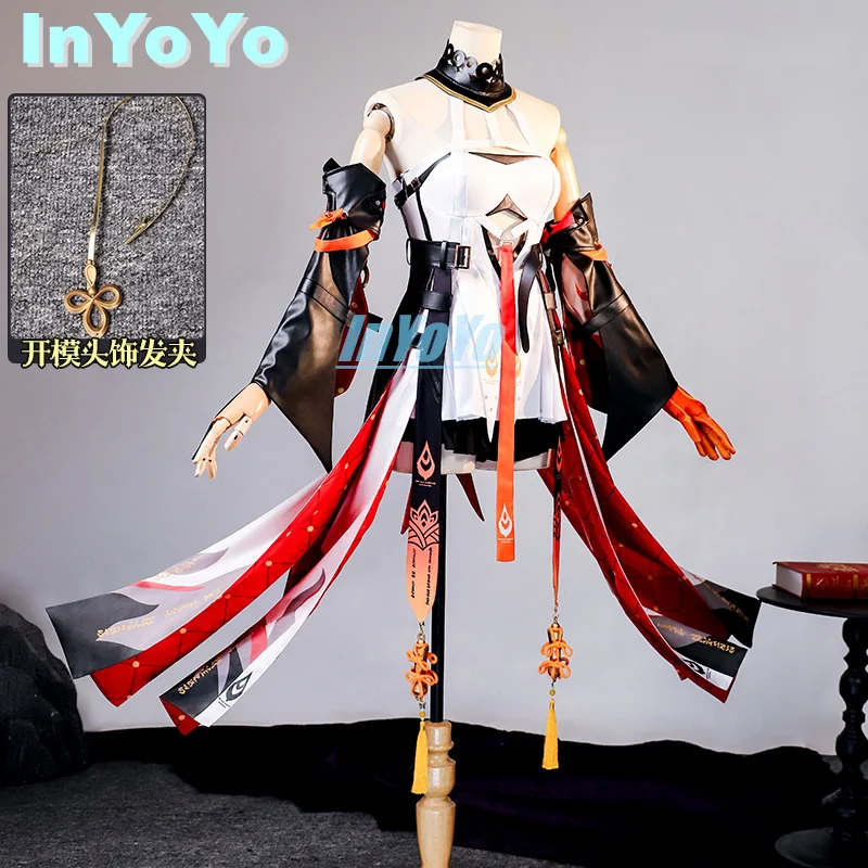 InYoYo Changli Cosplay Costume Wuthering Waves Costume Lovely Dress Uniform Women Halloween Party Outfit Game Suit Role Play