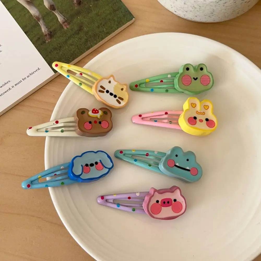 Elegant Korean Style Cartoon Hairpin Candy Color Hair Accessories Cute Duckbill Clip Frog Side Clips Lovely Barrettes Daily