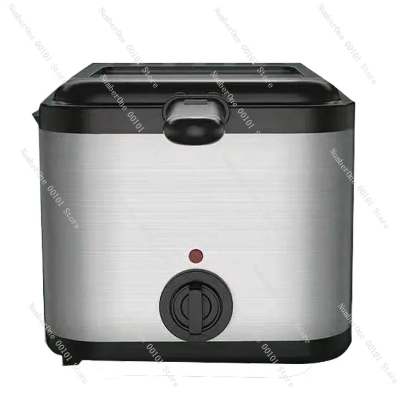 

French Fries Machine You Tiao Machine 2.5L Household Stainless Steel Fryer 220V/1000W Integrated Self-heating Electric Fryer