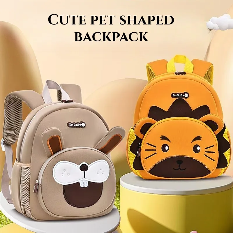 Cute Cartoon Kid Backpack Boys Girls Kawaii Rucksack Kindergarten Schoolbag Outdoor Waterproof Light Snacks Toys Storage Daypack