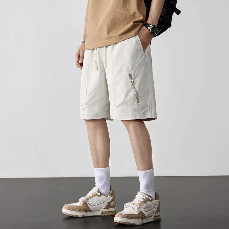 Loose Men's Casual Shorts Plus Size Summer Rugby Sports Pants M-8XL 45-140kg Cotton Youth Trendy Summer Leisure Short Trousers