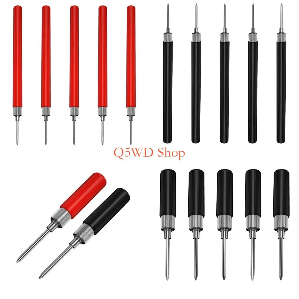 Q5WD Electrical Testing Probes with 2mm 4mm Connector No Soldering Need Color Coded Multimeter Probes for Tight Space