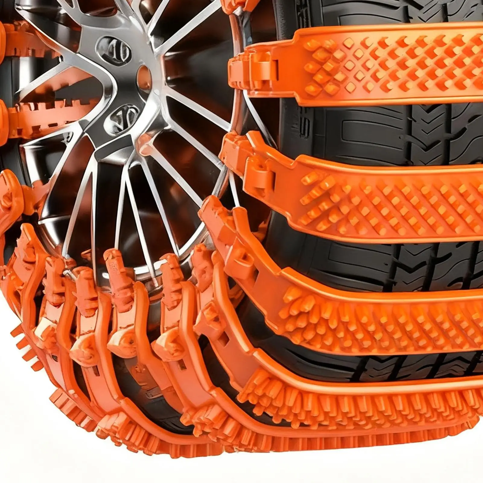 

Snow Chains Heavy Duty Anti-Skid Belt 5 Pieces Snow Car Tire Cable Tie For Vehicle Automotive Scooter SUV Sedan Truck Driving