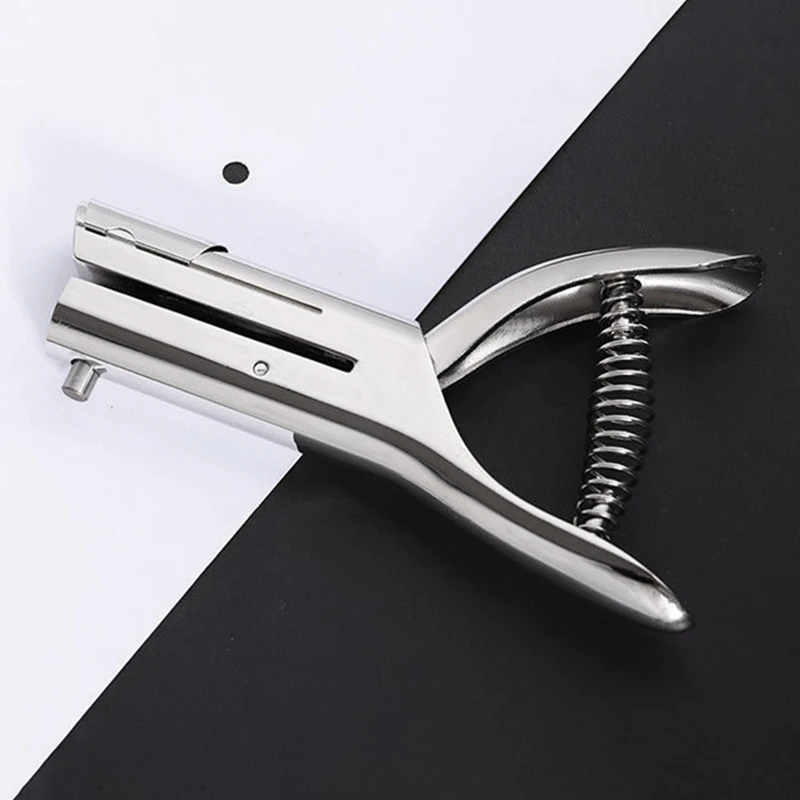 Hole Punch, Heavy Duty Hole Punch, Paper Card Portable Handheld Long, 2 Inch Reach Deep