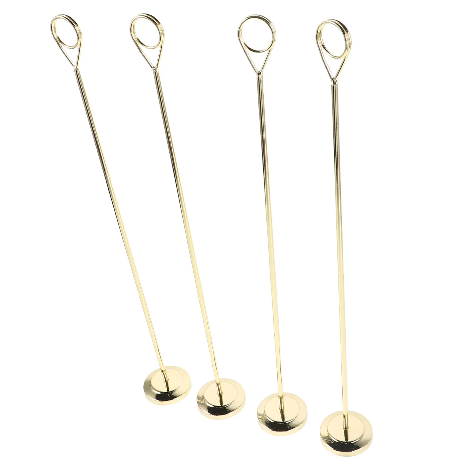 4Pcs Metal Place Card Holders Secure Table Card Clip Holders for Weddings Banquets Hotel Buffets Menu Signs Table Cards Clips