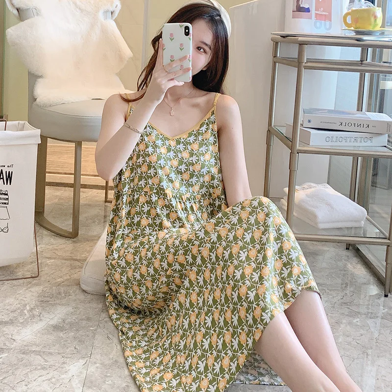 Night Wears For Women  Summer  Dress  Sexy Sleepwear Ladies Nightdress