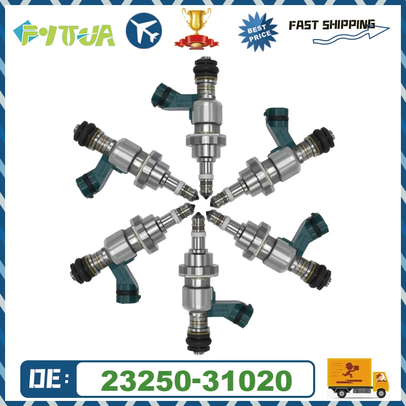 

6pcs Fuel injector 23250-31020 2325031020 For Lexus ES350 2016-2018, Toyota Camry 2017, Avalon 2016