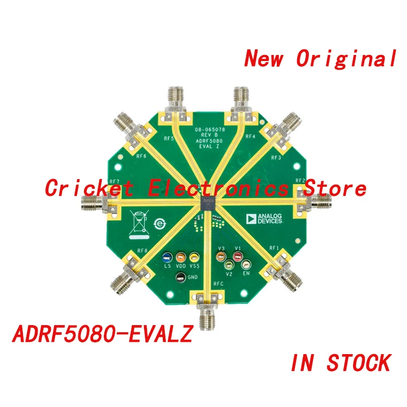 ADRF5080-EVALZ  Reflective, Silicon SP8T Switch, 100 MHz to 20 GHz