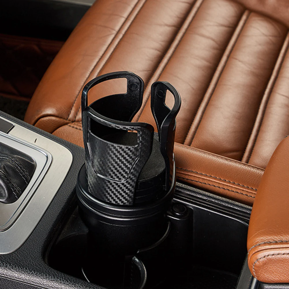 

Multifunctional Car Drink Holder Telescopic Rotating Cup Rack Abs Black Coffee Water Bottle Beverage Inner Stand Seat