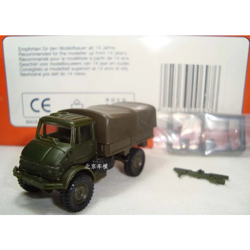 

ROCO масштаб 1:87 Benz Unimog грузовик полусобранная пластиковая модель автомобиля Коллекционная игрушка в подарок сувенир дисплей орнамент