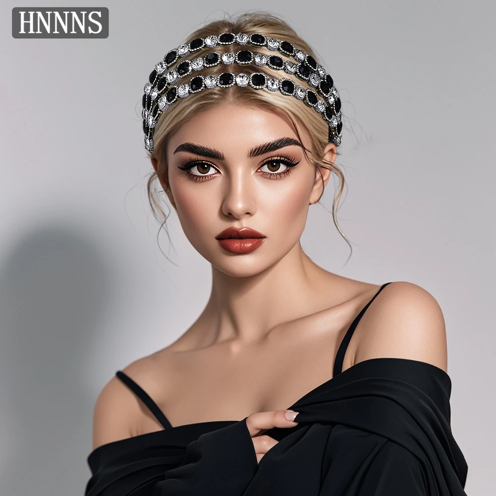 

TOPQUEEN Bridal Wedding Light Luxury Hairband Handmade Water Diamond Making Fashionable Ladies Dance Hair Accessories YXA241