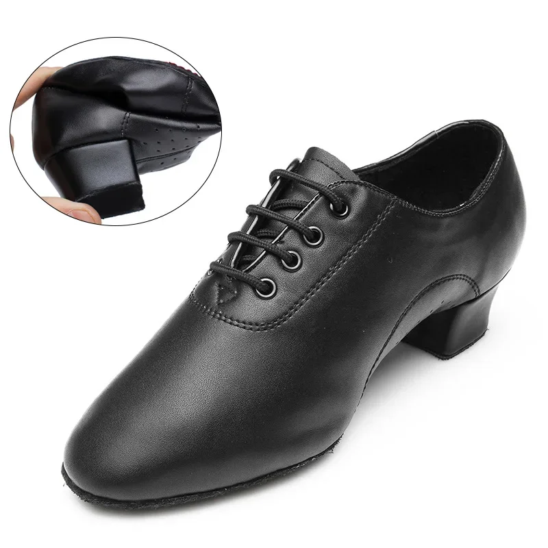 Hot Selling Men's Soft Leather Ballroom Dance Shoes Children's Latin Dance Shoes Boys Adult Teacher Shoes Jazz Dance Shoes