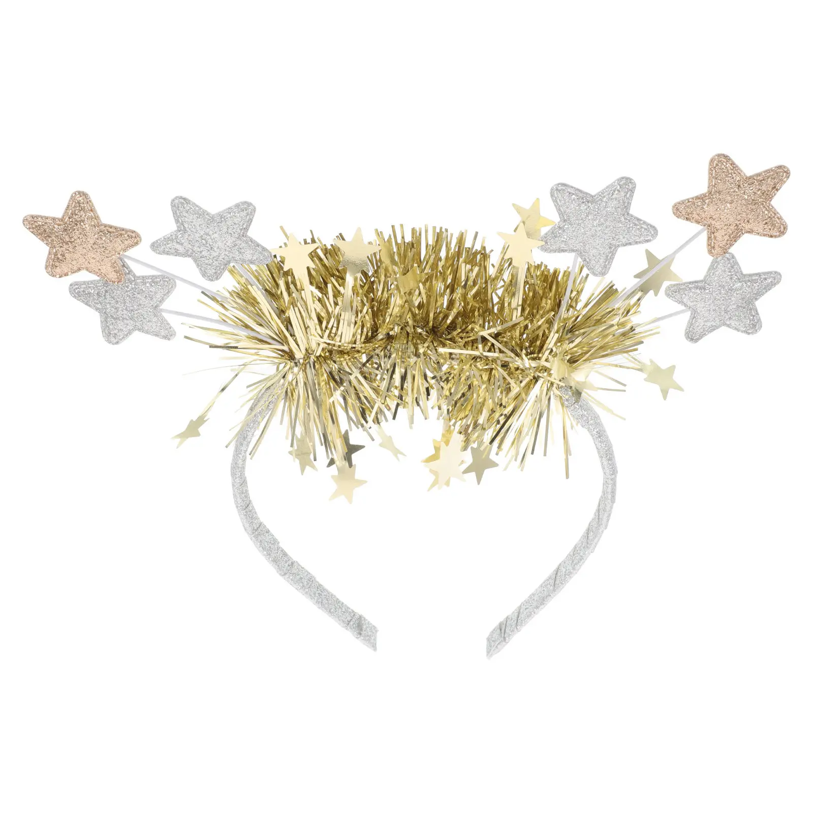 

Повязка на голову со звездами для женщин, блестящая корона-звезда, аксессуар для волос для праздников и вечеринок, праздничная повязка на голову, для Нового года, свадебная