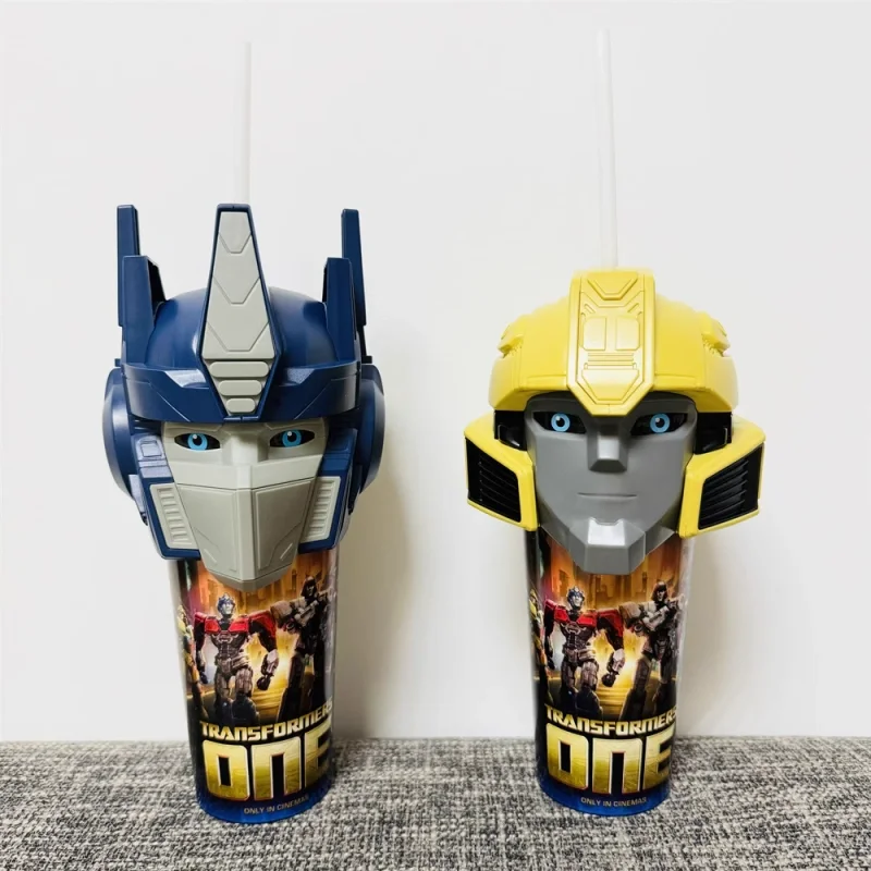 Original Transformers One ภาพยนตร์ Optimus Bumblebee Prima Topper ถ้วยตัวเลขออกแบบถ้วยน้ําเย็น Exclusive Cinema Collectible