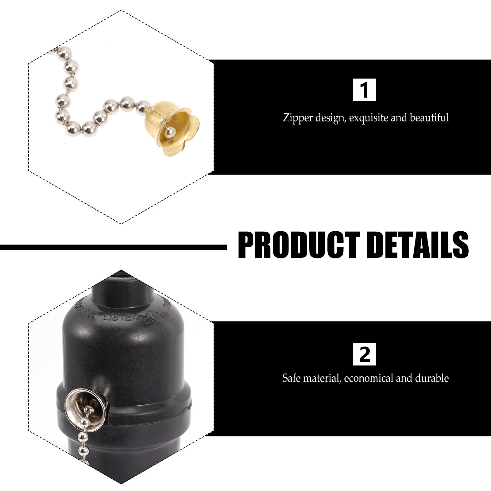 

Pull Chain Light Fixture Durable Plastic Lampholder Easy Install Replaceable Lamp Socket Ceiling Light Pull String Lamp