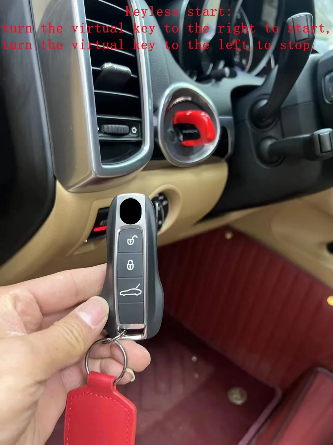 Add car keyless start stop system for Porsche Panamera 970 Remote start and comfort entry system New remote key one touch start