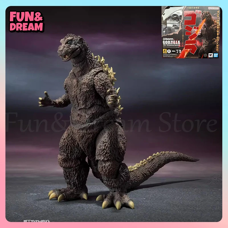 بانداي S.H.Monsterarts Godzilla أنيمي الشكل Godzilla 1954 عمل أرقام الذكرى السبعين طبعة خاصة هدية عيد ميلاد