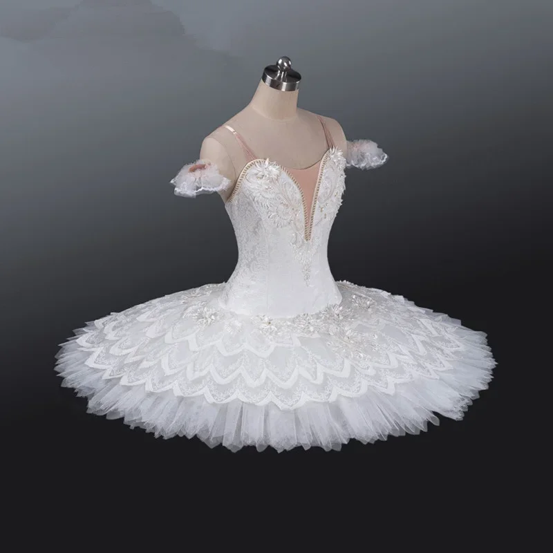 

2022 Professional Little Swan Ballet Dress for Children ballerina tutu child Kids Professional Ballet Tutu Pancake Costume