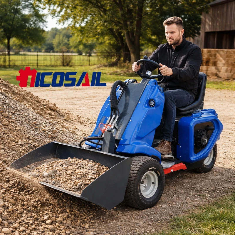 

Customized 3wheel Skid Steer Loader Wide Application For Construction Landscaping And Agriculture with CE/EPA