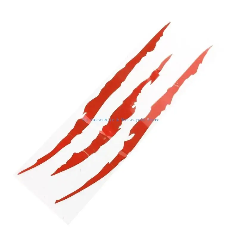 270E Motorcycle Sticker Decorative Skull Claw Scratch Stripe Marks Decal