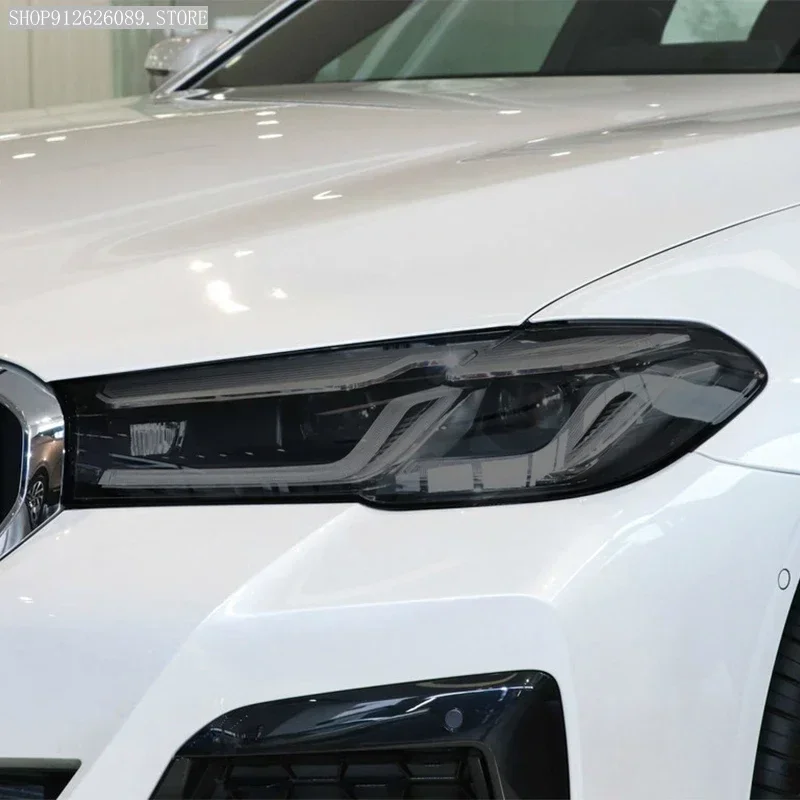 

Car Headlight Protective Film Smoked Black Tint Vinyl Transparent TPU Sticker For BMW 5 Series G30 G31 M5 Facelift 2021 2022