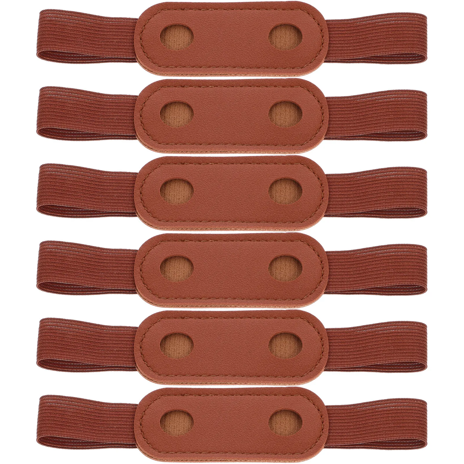 6Pcs Elastic Band Pen Holder PU Sleeve Notebook Journal Pencil Storage Pouch PU Pen Sleeves Pencil Holder for Notebook
