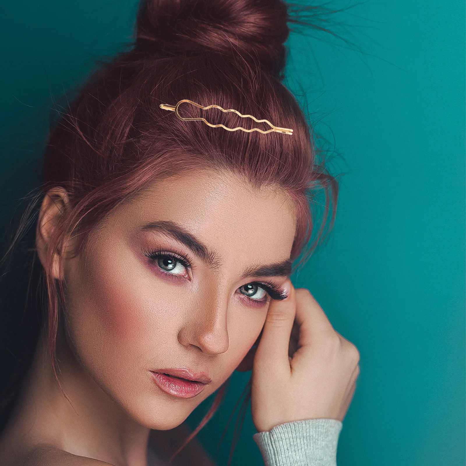 

1Pack Hair Clips Alloy Minimalist Dainty Metal Barrettes Side Bangs Clips Party Wedding Fashion Barrettes for Women Girls